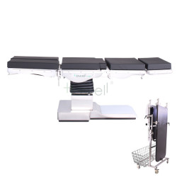 Stół operacyjny z podwójnym oparciem z włókna węglowego, kompatybilny z ramieniem G-Arm i ramieniem C-Arm - Howell